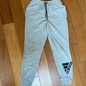 Adidas Athletic Joggers, Grey, Small